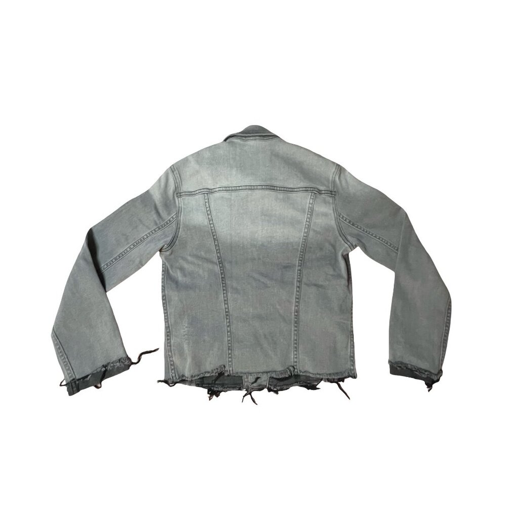 L'AGENCE Grey Denim Jacket - Picture 2 of 9